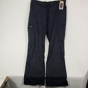 NEW Cherokee Black Revolution Moderate Flare Drawstring Sz 2XL TALL NWT